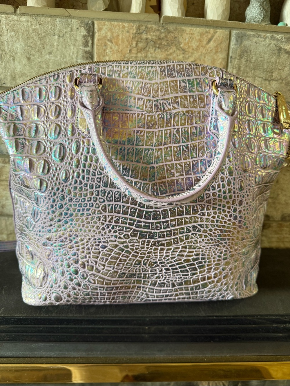 Brahmin Large Duxbury In Violet Wonderland - Picture 2 of 10